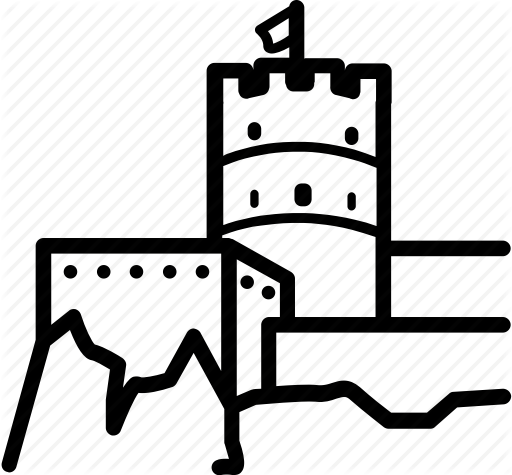 512x475 Castle, Fort, Oman, Omani, Rock Face Icon