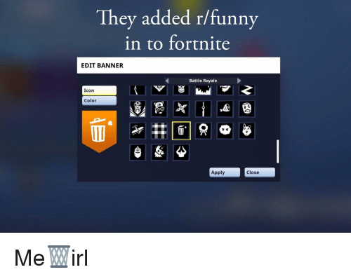 500x398 They Added Rfunny In To Fortnite Edit Banner Battle Royale Icon