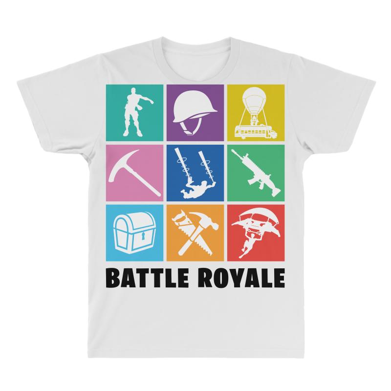 800x800 Custom Fortnite Battle Royale Icons All Over Men's T Shirt