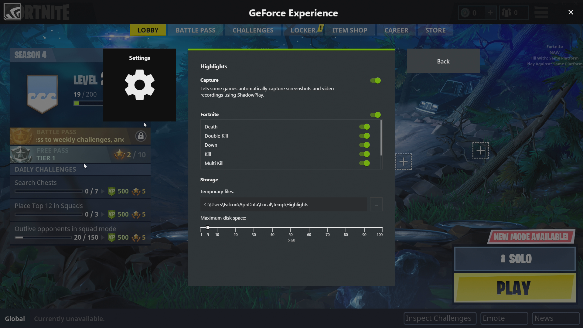 1920x1080 Fortnite Battle Royale How To Enable Nvidia Highlights Geforce