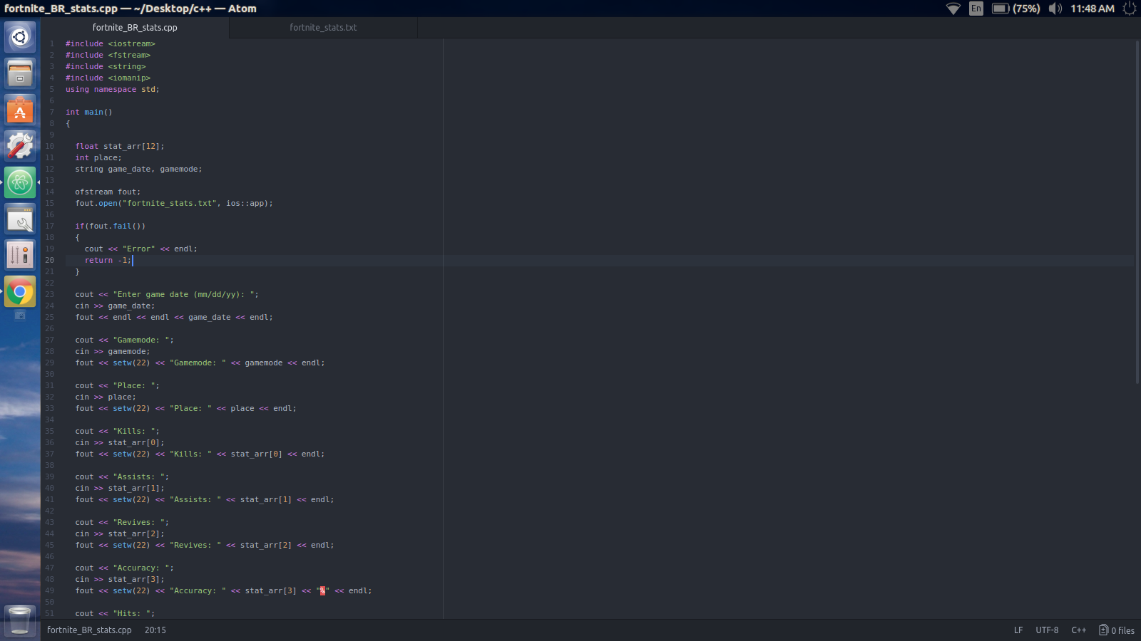 1600x900 Just Took A Semester Of C Wrote A Program To Keep Track Of My