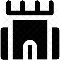 Fortress Icon Of Glyph Style 256x256 Fortress Icon Of Glyph Style