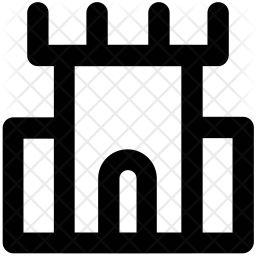 Fortress Icon Of Line Style 256x256 Fortress Icon Of Line Style