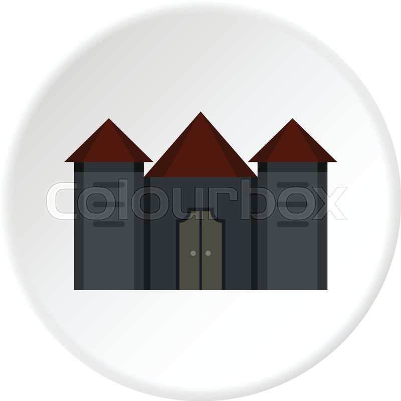 Ancient Fortress Icon In Flat Circle Stock Vector Colourbox 800x800 Ancient Fortress Icon In Flat Circle Stock Vector Colourbox