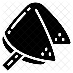 256x256 Fortune Cookie Icon Of Glyph Style