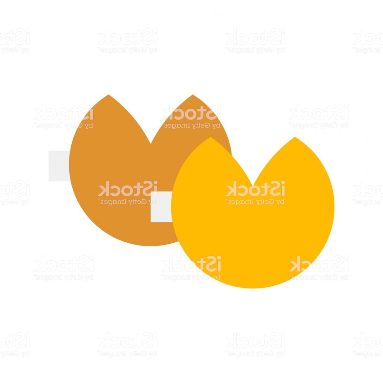 1228x1228 Fortune Cookie Vector Chinese Lunar New Year Flat Style Icon Gm