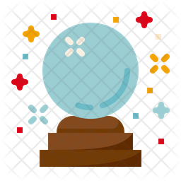 256x256 Crystal Fortune Icon Of Flat Style