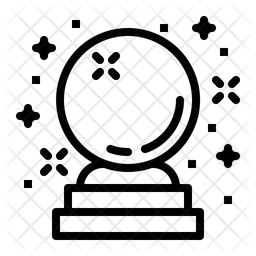 256x256 Crystal Fortune Icon Of Line Style