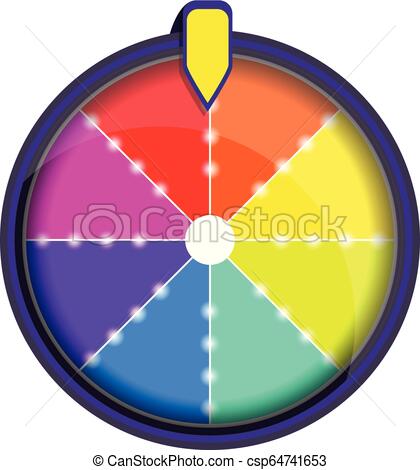 420x470 Rainbow Wheel Fortune Icon, Cartoon Style Rainbow Wheel Fortune
