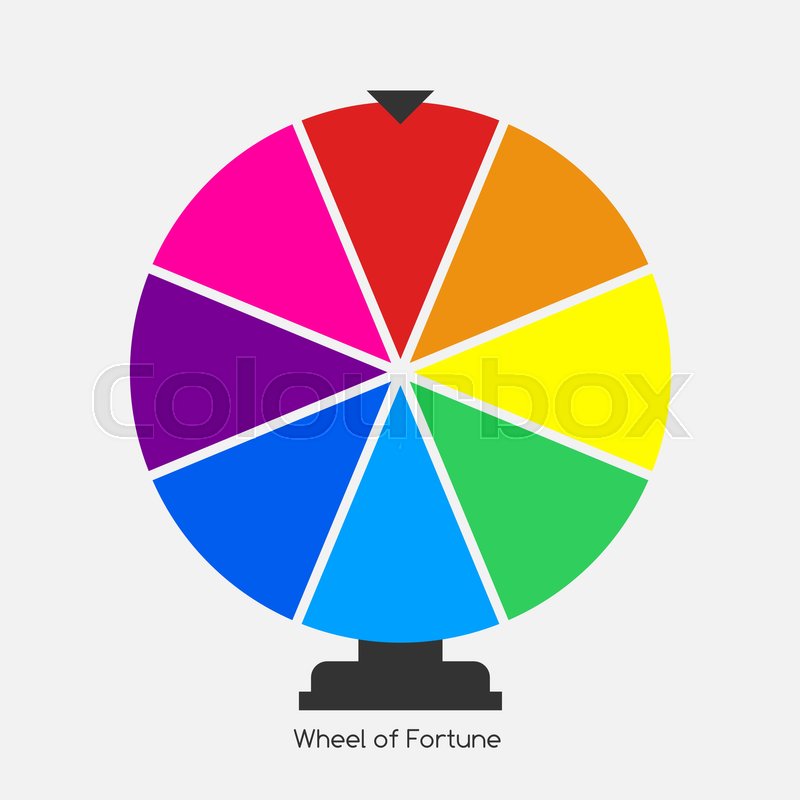 800x800 Wheel Of Fortune, Lucky Icon Vector Stock Vector Colourbox