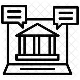 256x256 University Forum Icon Of Line Style