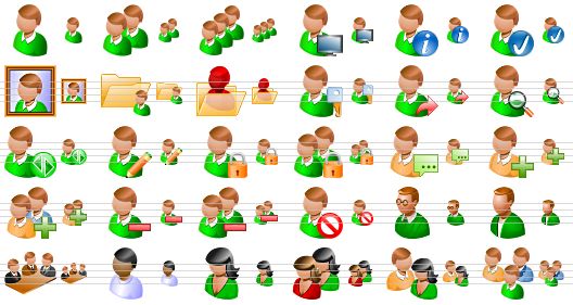 528x281 People Toolbar Icon Pack
