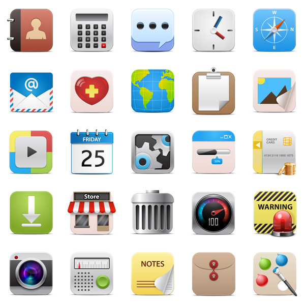 600x600 Free Vector Icons For Ios App
