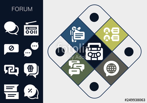 Forum Icon Set Stock Image And Royalty Free Vector 500x350 Forum Icon Set Stock Image And Royalty Free Vector
