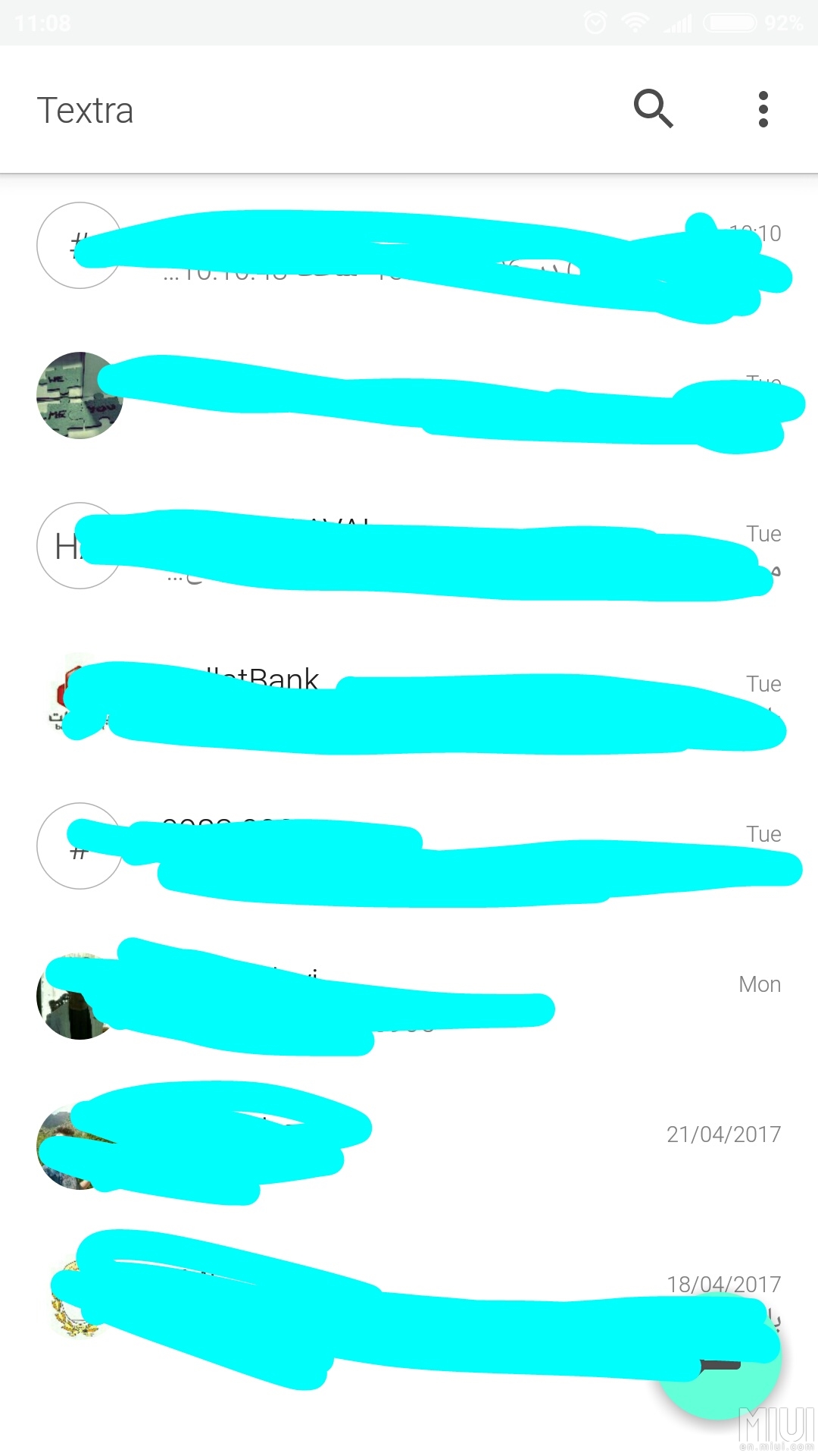 1080x1920 Status Bar White Icon Issue