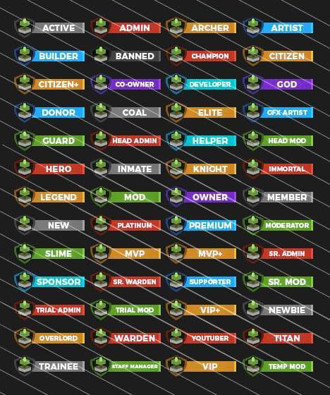 468x560 Minecraft Rank Images Woodpunch's Graphics Shop