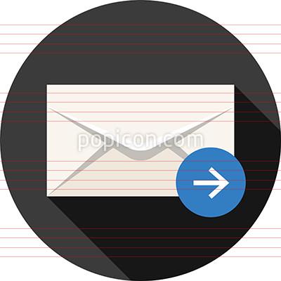 400x400 Email Forward Icon On Background