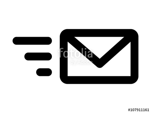 500x375 Send Email Message Or Forward Email Message Line Art Icon For Apps
