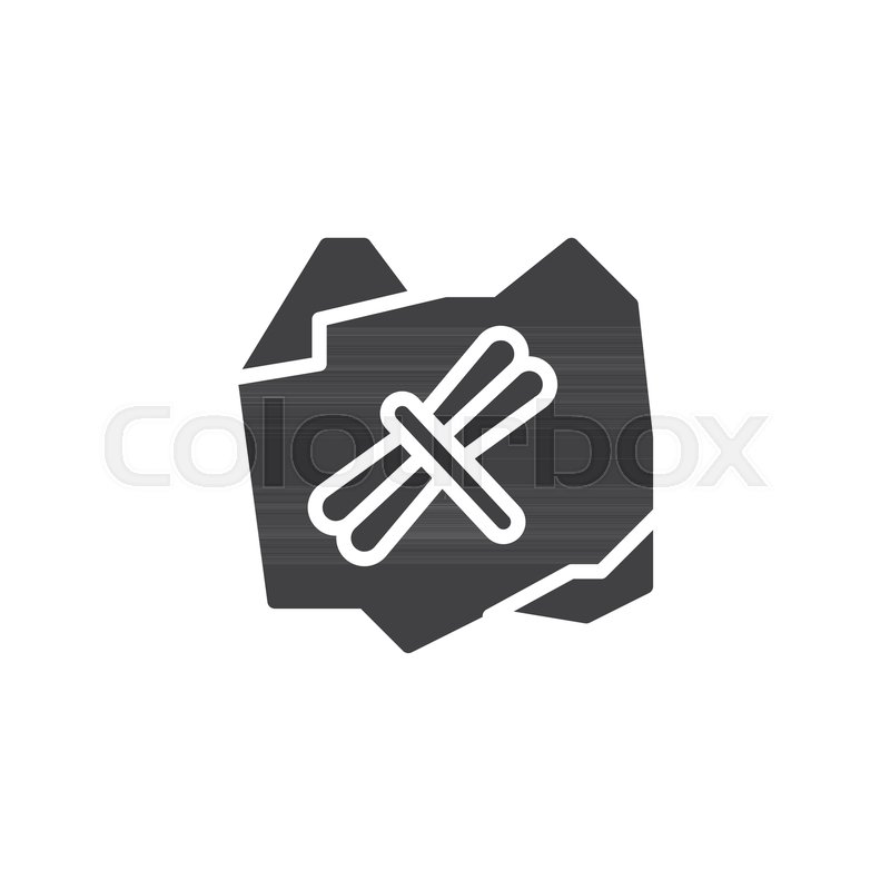 800x800 Dragonfly Fossil Vector Icon Filled Stock Vector Colourbox