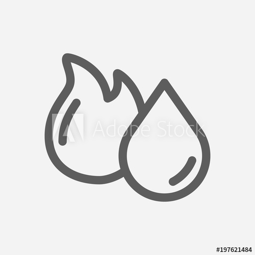 500x500 Oil Gas Fossil Icon Line Symbol Isolated Vector Illustration