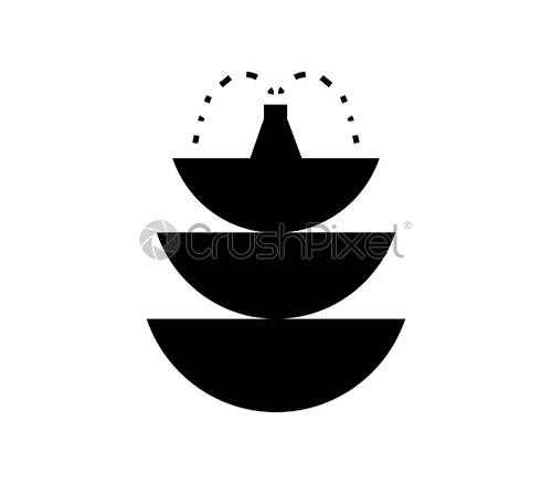500x438 Fountan, Stock Vector Crushpixel