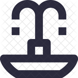 256x256 Fountan Of Line Style