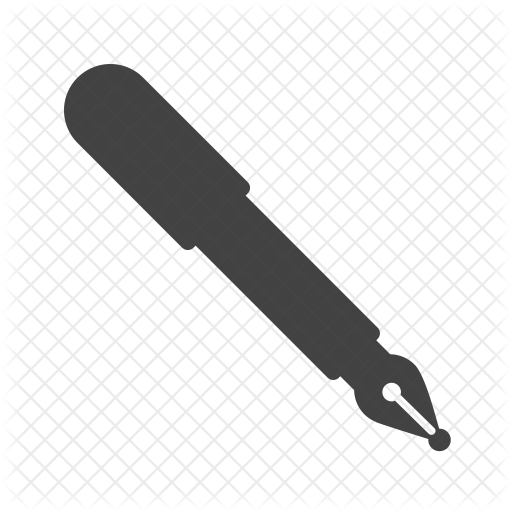 512x512 Fountain Pen Icon Of Glyph Style