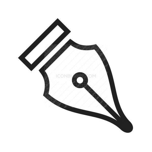 600x600 Fountain Pen Line Icon