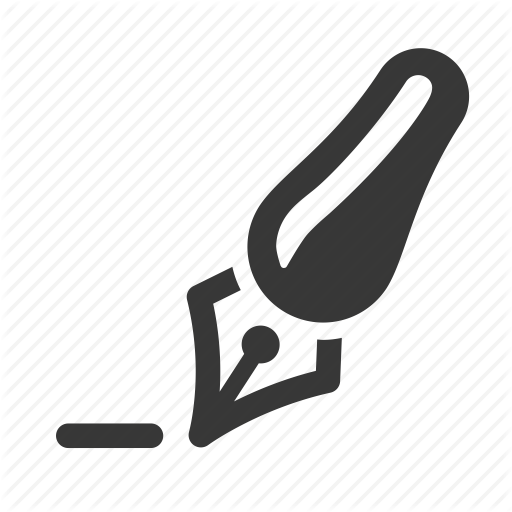 512x512 Fountain Pen, Office Supplies, Raw, Simple Icon