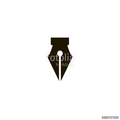 500x500 Fountain Pen Icon Sign Design Stock Image And Royalty Free