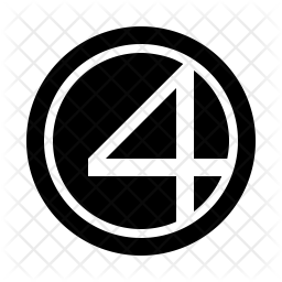 256x256 Fantastic Four Icon Of Line Style