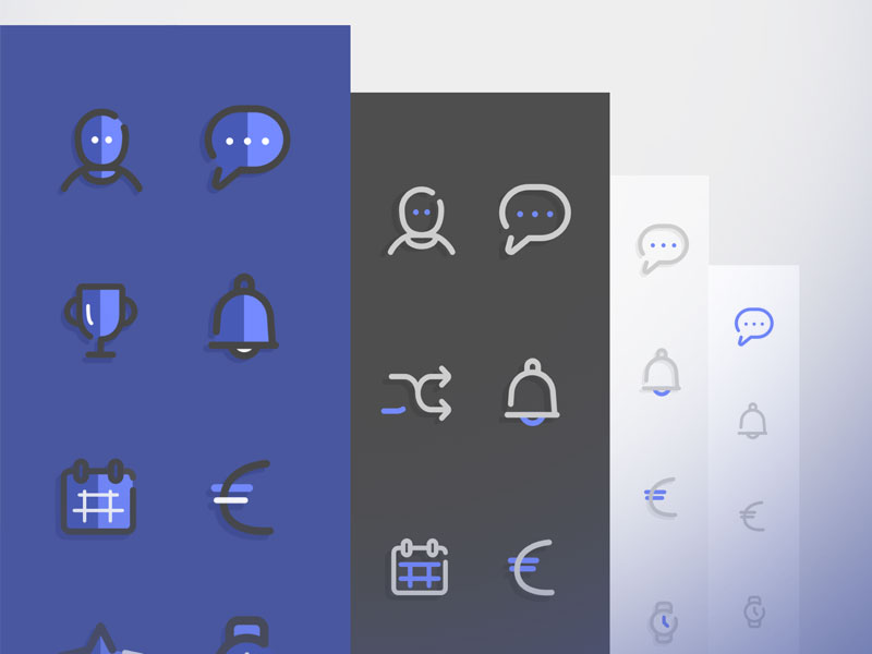 800x600 Four Icon Sets Sketch Freebie