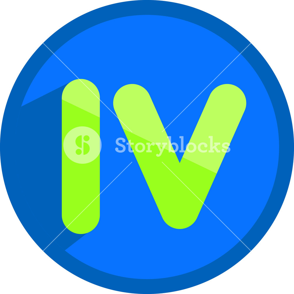 1000x1000 Roman Number Four Icon Royalty Free Stock Image