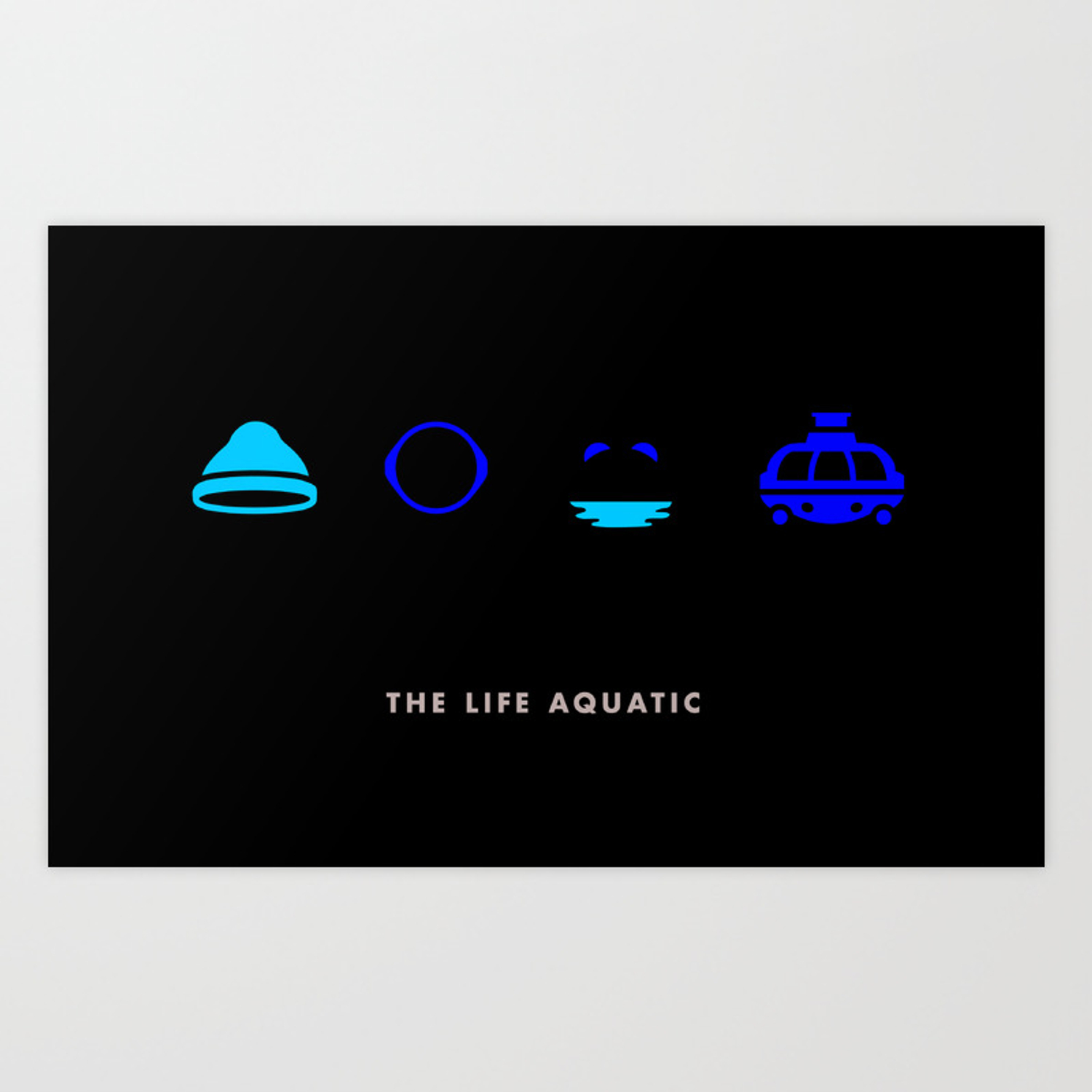 1500x1500 The Life Aquatic, Four Icon Challenge Art Print
