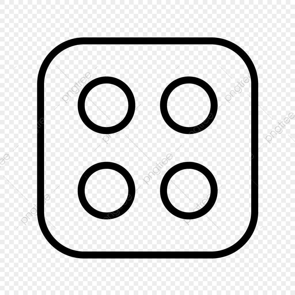 1024x1024 Vector Dice Four Icon, Dice, Four, Casino Png And Vector