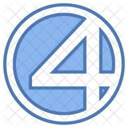 256x256 Fantastic Four Icon Of Colored Outline Style