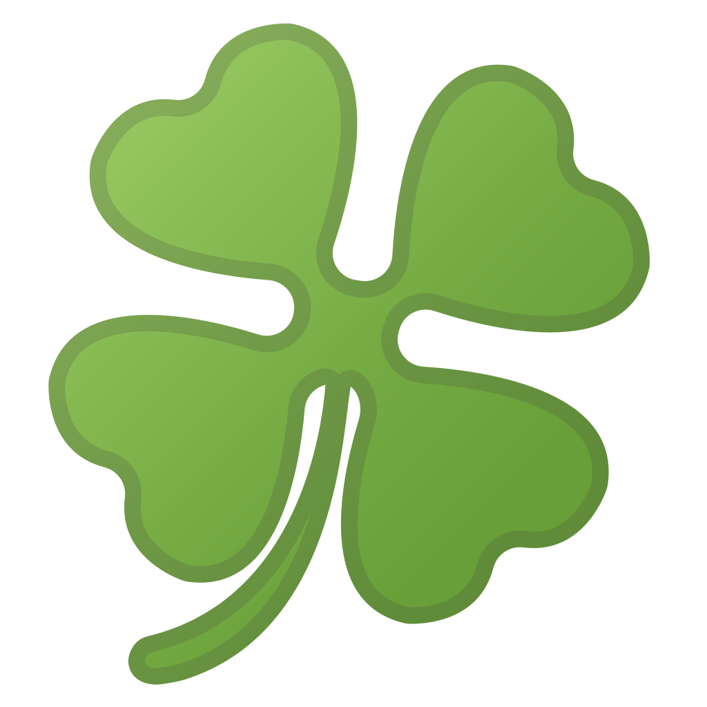 1024x1024 Four Leaf Clover Icon Noto Emoji Animals Nature Iconset Google