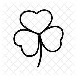 256x256 Four Leaf Clover Icon Of Line Style