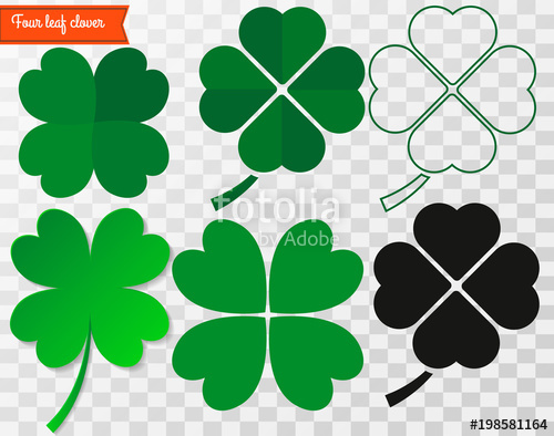 500x394 Four Leaf Clover Vector Illustration Clover St Patrick's Day
