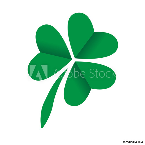 500x500 Green Four Leaf Clover Icon For St Patrick's Day