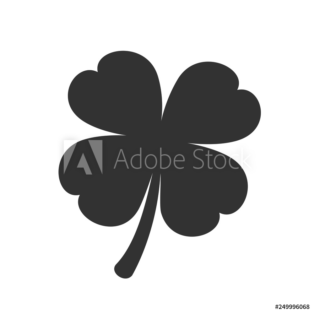 1000x1000 Photo Art Print Four Leaf Clover Icon Europosters