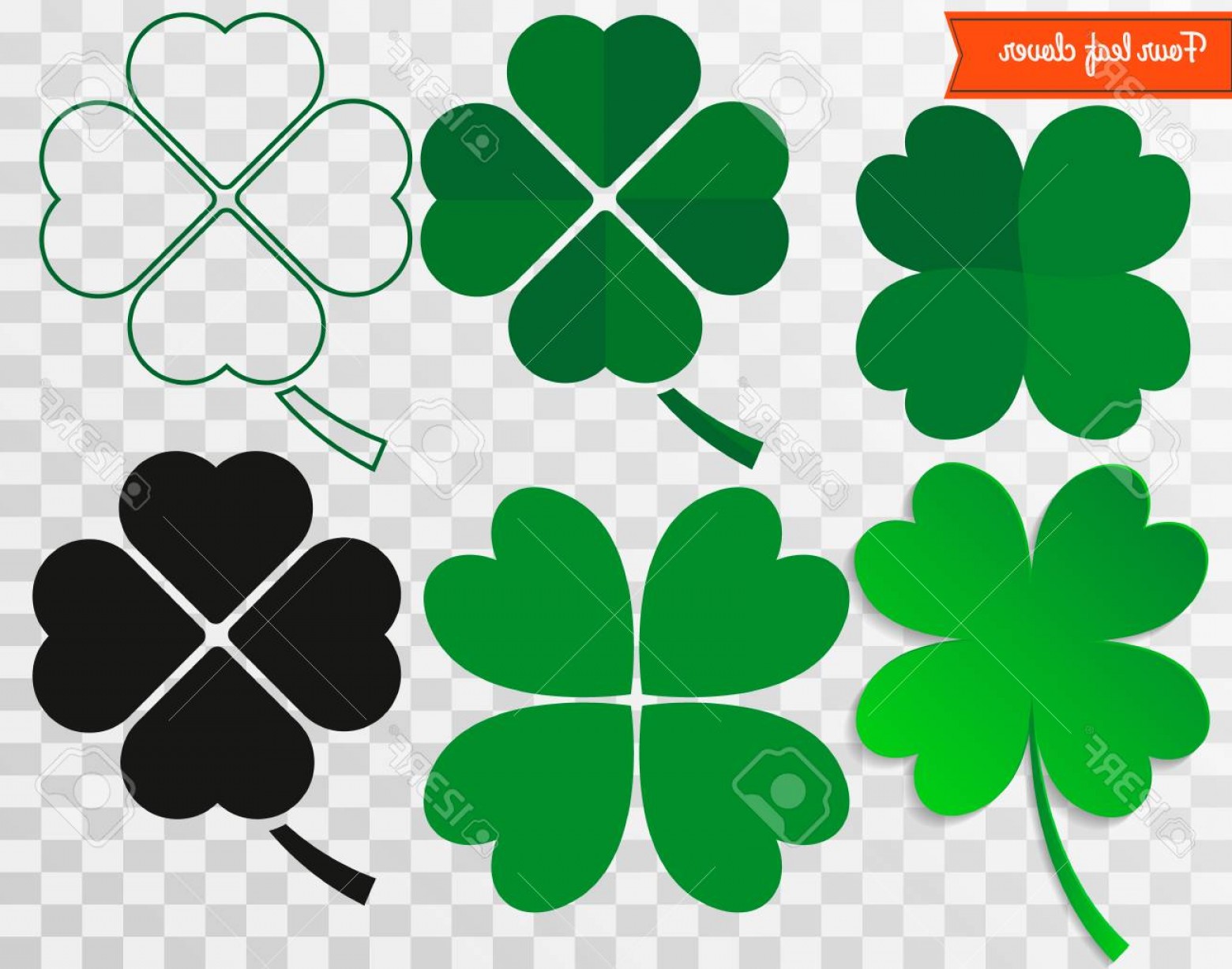 1560x1227 Photostock Vector Four Leaf Clover Vector Illustration Clover St