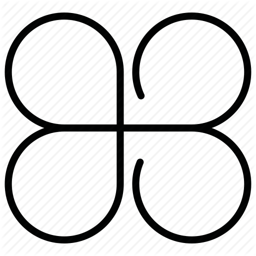 512x512 Flower, Four Leaf Clover Icon