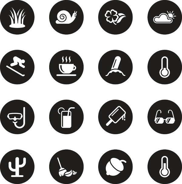 Four Seasons Icons Set 600x606 Four Seasons Icons Set