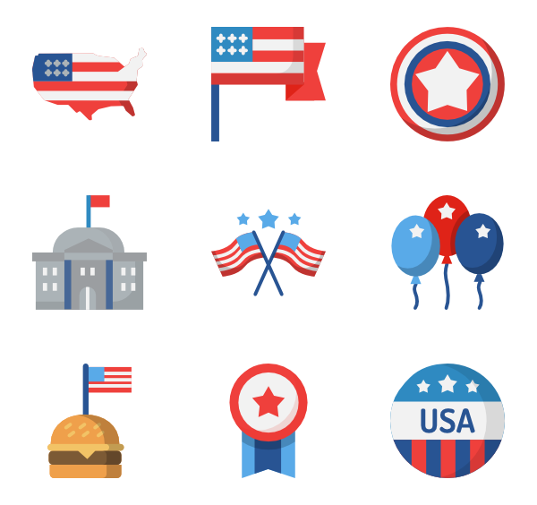 600x564 Of July Icon Packs