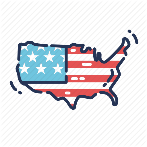 512x512 America, Fourth Of July, Independence Day, July Fourth, Map