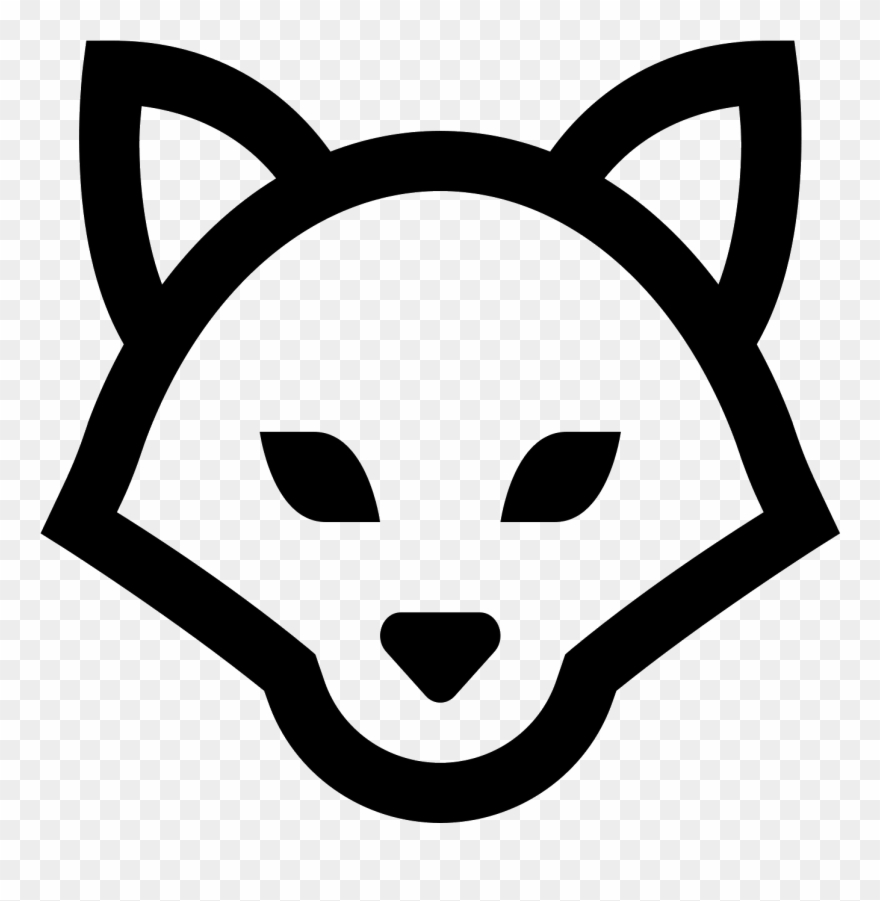 880x901 Fox Head Png