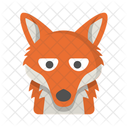 256x256 Fox Icon Of Flat Style
