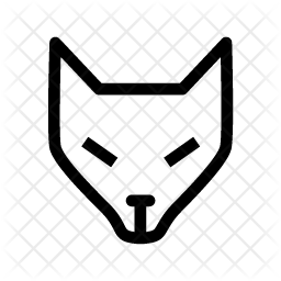 256x256 Fox Icon Of Line Style