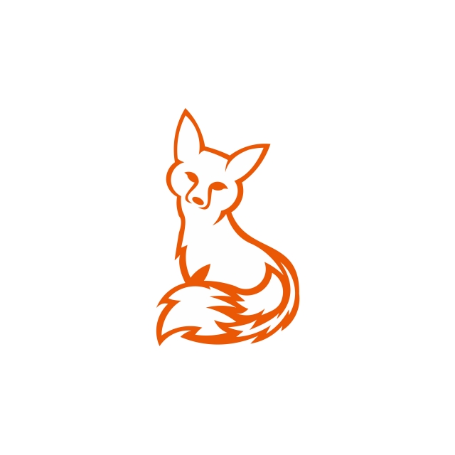 640x640 Vector Illustration Of Abstract Fox Icon Isolated On A White